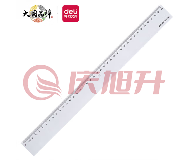 得力6240直尺40cm(只) SKU：QXS00285