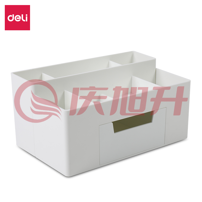 得力8914收纳盒(白色) SKU：QXS00489