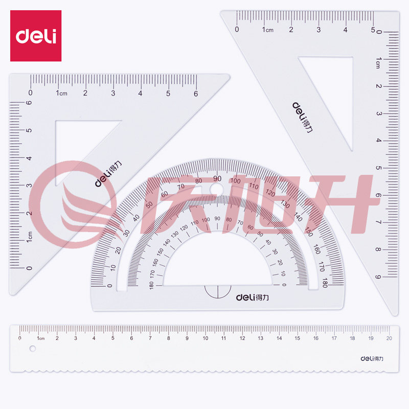 得力79522-20cm金属套尺(白色)(套) SKU：QXS00953