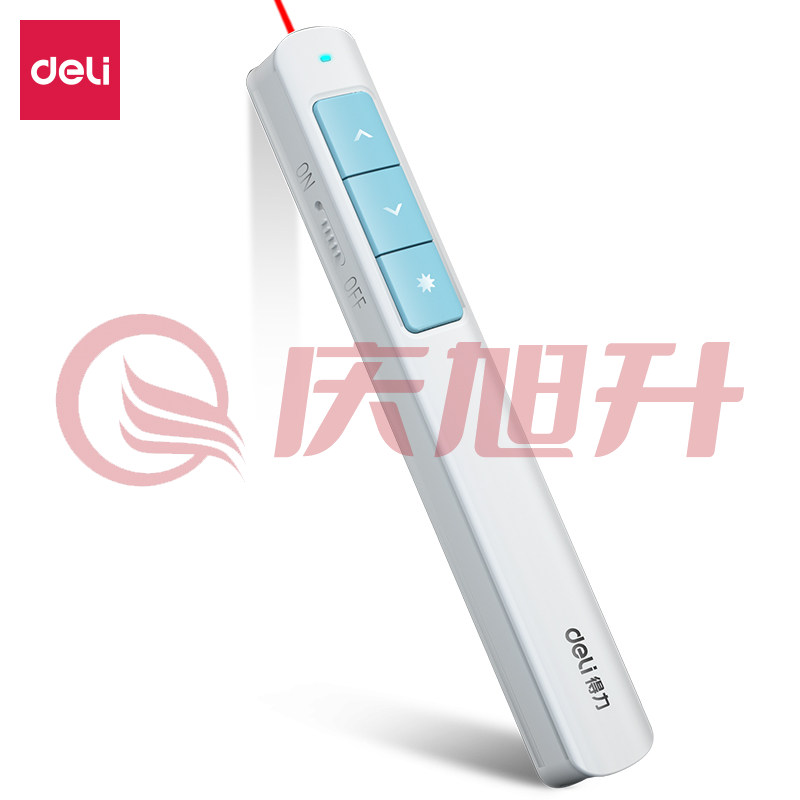 得力2808PL激光翻页笔(蓝)(支) SKU：QXS00842