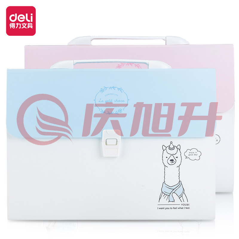 得力72567_13风琴包(混) SKU：QXS00980