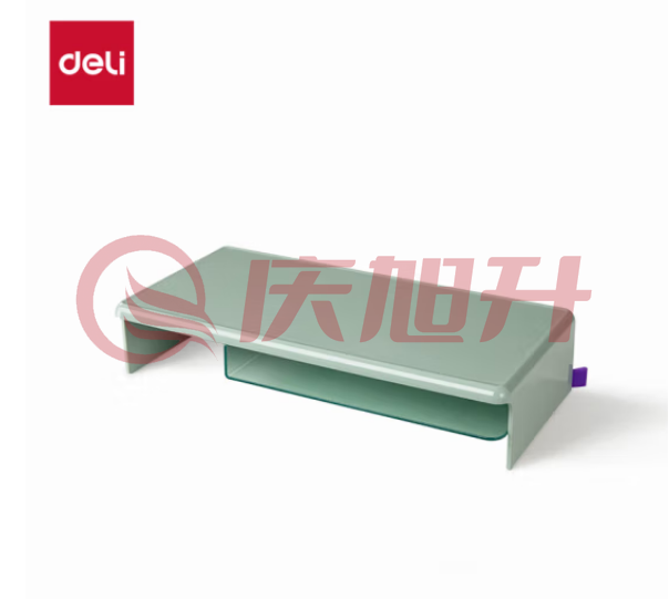 得力(deli)XDM32桌面增高架 屏幕托架 绿色 SKU：QXS01025