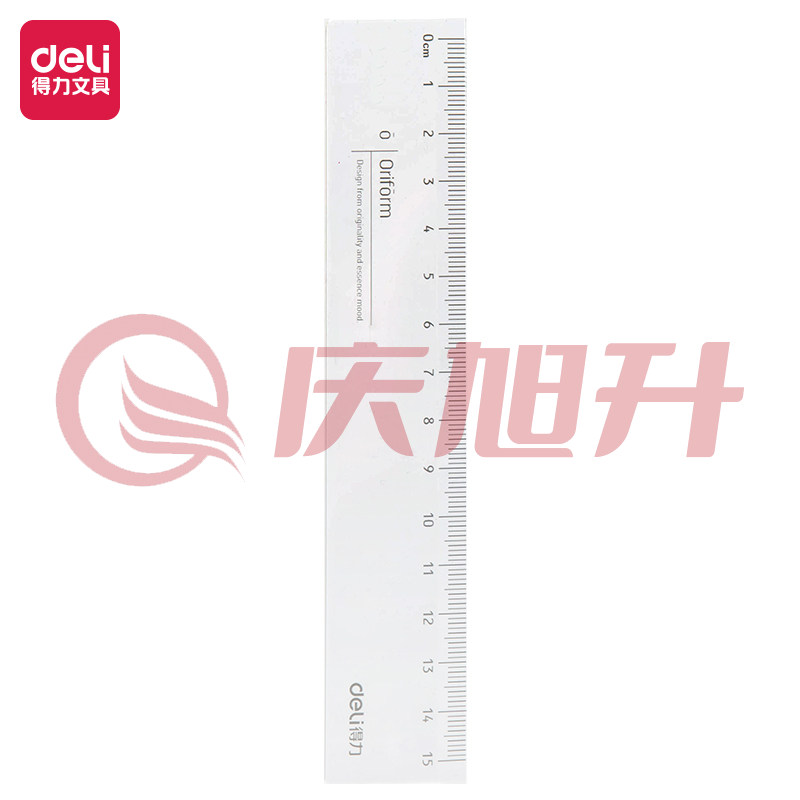 得力71971直尺(透明本色) SKU：QXS01410