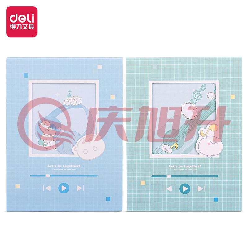 得力21751 创意便签本 颜色随机(源源得力)(袋) SKU：QXS01472