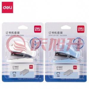 得力0454 卡通迷你订书机套装(白)(台) SKU：QXS01305