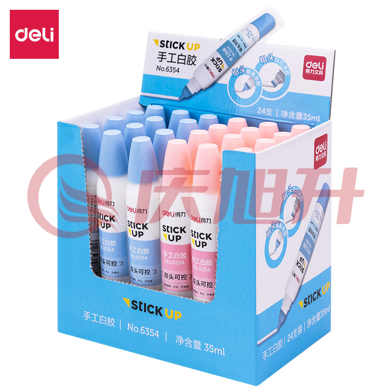 得力（deli）6354双头手工胶水(混)(瓶) SKU：QXS01388