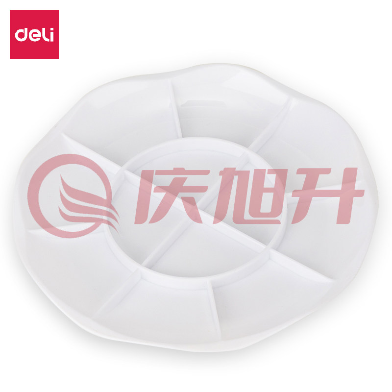 得力68305_小号调色碟(白色)(个) SKU：QXS01666