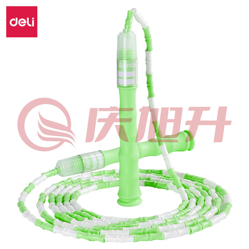 安格耐特F4104竹节跳绳(蓝)(姓名标签款) SKU：QXS03977