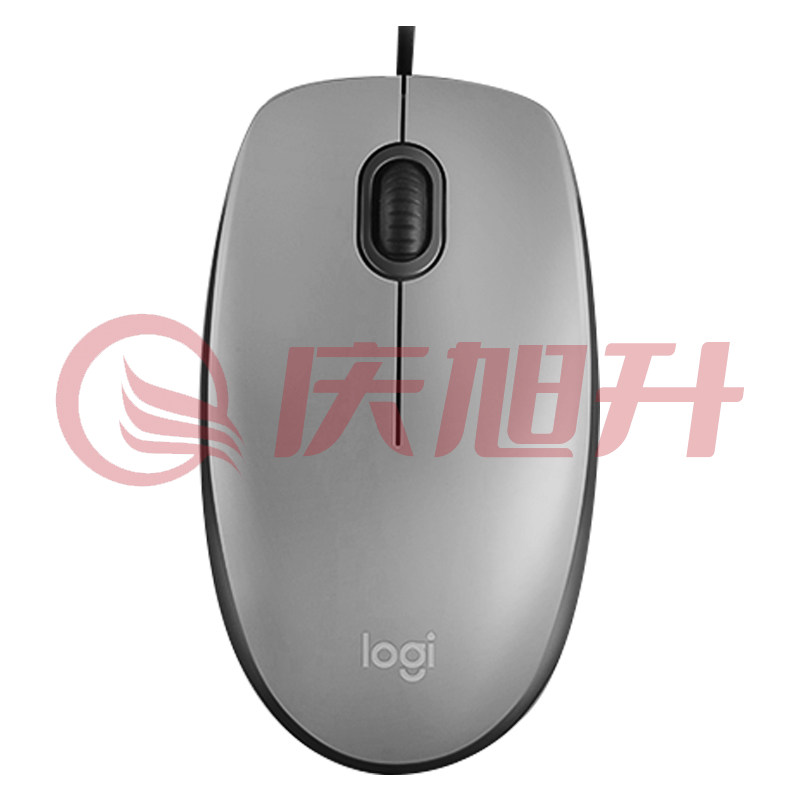 罗技（Logitech）M111有线静音鼠标笔记本台式机USB游戏办公家用光电 灰色 SKU：QXS04068