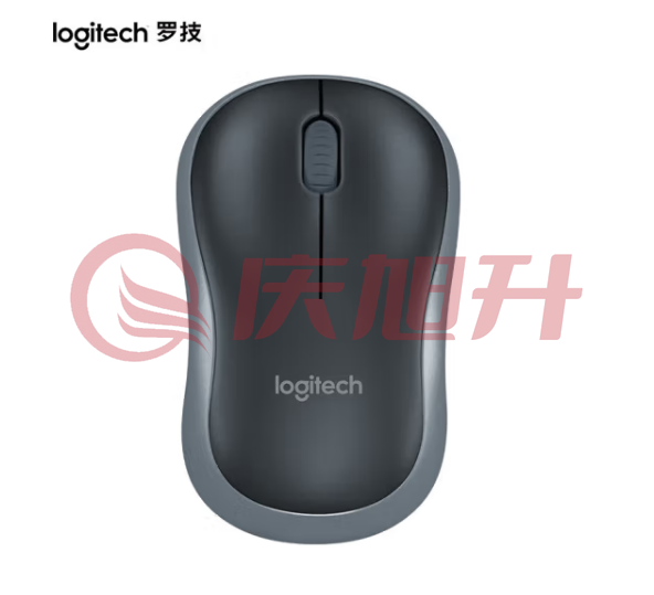 罗技（Logitech）M187P(M185 M186)无线鼠标电脑便携商务办公鼠标带2.4G接收器 M187P黑色灰边 SKU：QXS04070