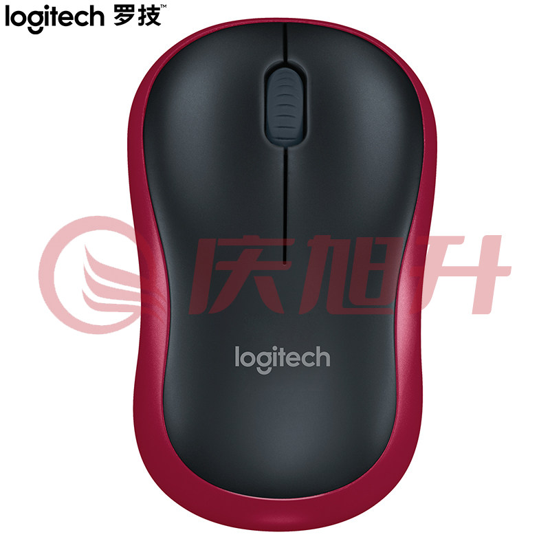 罗技（Logitech）M186 无线鼠标 黑色红边 SKU：QXS04093