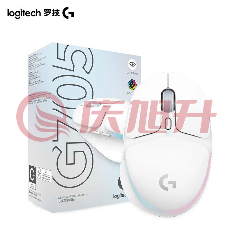 罗技（G） G705极光系列无线蓝牙鼠标双模连接RGB流光灯效轻量化设计 G705 SKU：QXS04067