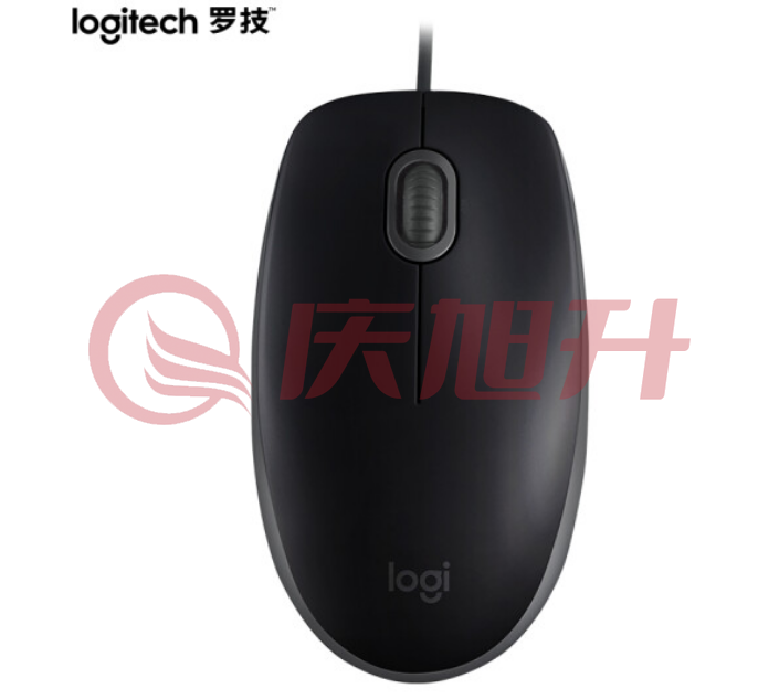 罗技（ Logitech） M110 有线静音鼠标 黑色 SKU：QXS04121