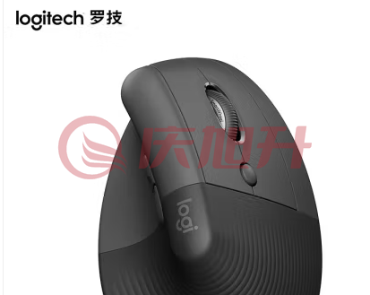 罗技(Logitech)Lift人体工学鼠标 垂直鼠标 小手鼠标 无线蓝牙鼠标 3台设备秒切换 带Logi Bolt接收器 黑色 SKU：QXS04058