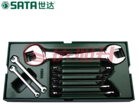 世达（SATA）工具托组套-10件双开口扳手及两用扳手  09904 SKU：QXS05186