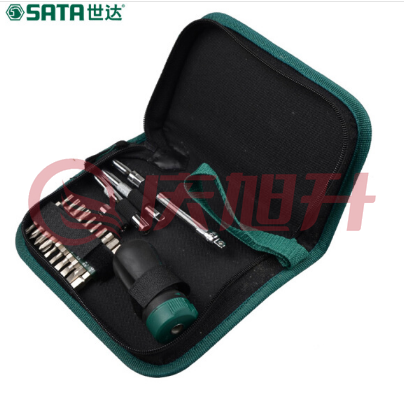 世达（SATA）25件短柄棘轮螺丝批组套货号09342 SKU：QXS05082