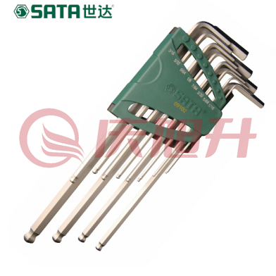 世达（SATA）12件英制特长球头内六角扳手组套 货号09102 SKU：QXS05161