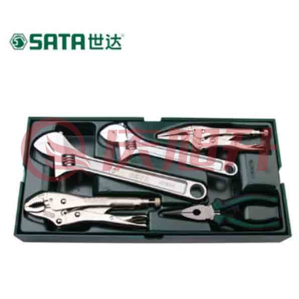 世达（SATA）工具托组套-5件活动扳手及钳子  09909 SKU：QXS05187