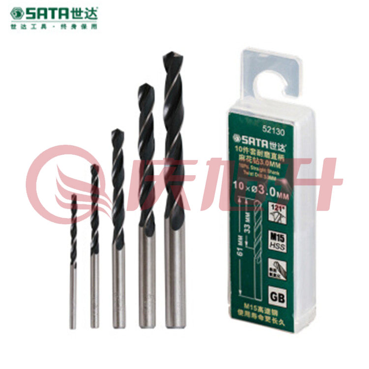 世达（SATA）	10件套耐磨直柄麻花钻3.5MM	52135 SKU：QXS05450