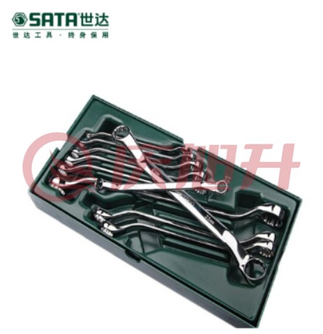 世达（SATA）工具托组套-10件全抛光双梅花扳手 09905 SKU：QXS05199