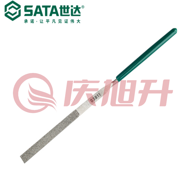 世达（SATA)   03811	金刚石平头扁锉3x140MM SKU：QXS05344