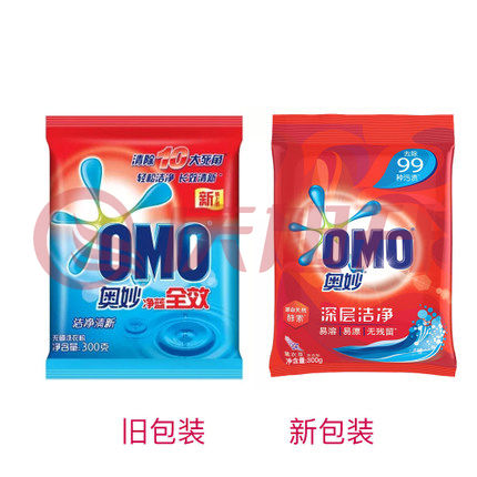 奥妙(AOMIAO)    洗衣粉300g 22袋/件. SKU：QXS05934