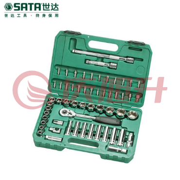 世达（SATA）58件12.5MM系列套筒组套 货号09007 SKU：QXS05380