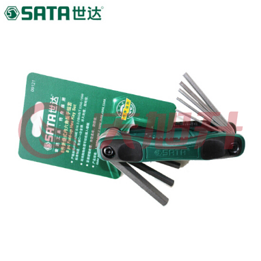 世达（SATA）8件式内六角扳手组套货号09121 SKU：QXS05166