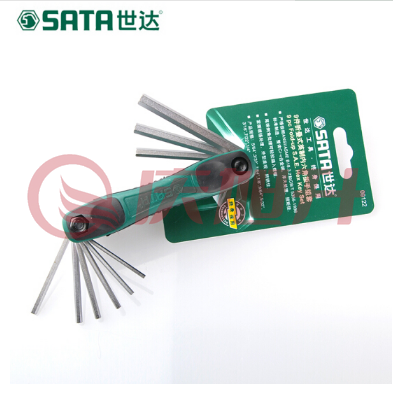 世达（SATA）9件式英制内六角扳手组套货号09122 SKU：QXS05167