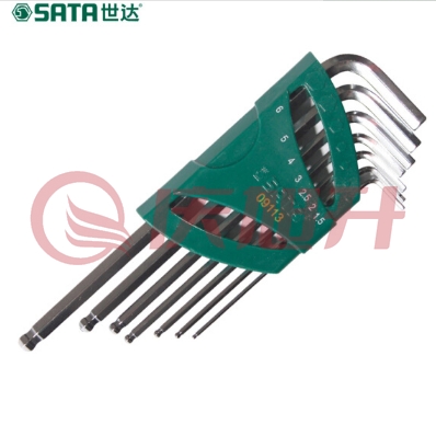 世达（SATA）7件加长球头内六角扳手组套货号09113 SKU：QXS05172