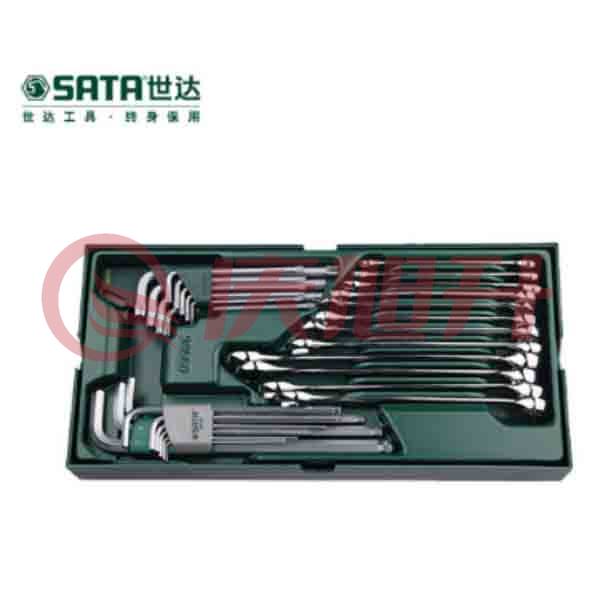 世达（SATA）工具托组套-30件两用扳手及内六角扳手  09906 SKU：QXS05200