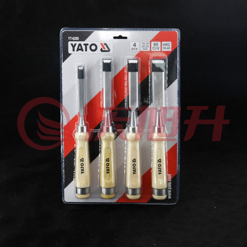 易尔拓 木柄木工凿组套 YT-6260 4件套 SKU：QXS05667