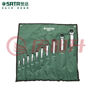 世达（SATA）10件全抛光双梅花扳手组套 货号08012 SKU：QXS05409