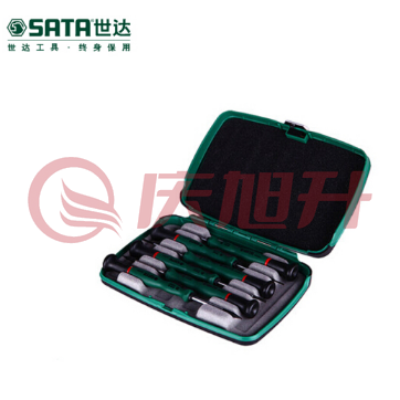 世达（SATA）6件一字微型螺丝批组套货号09311 SKU：QXS05069