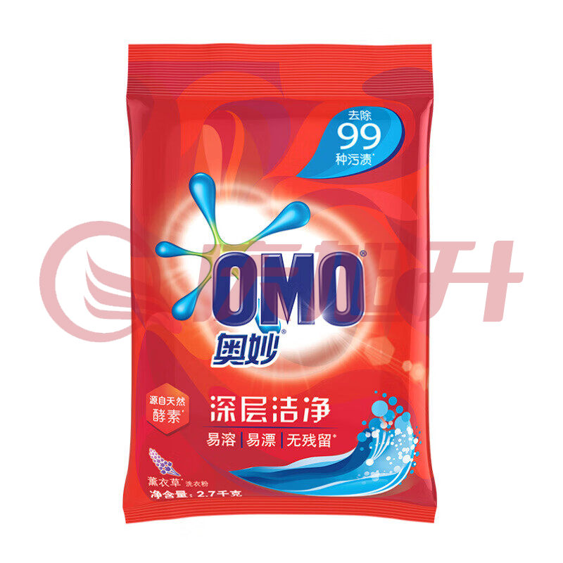 奥妙深层洁净洗衣粉2.7KG*2袋 SKU：QXS05949