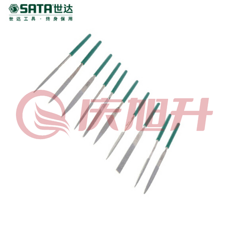 世达（SATA）10件套金刚石整形锉3x140MM 货号03810 SKU：QXS05357