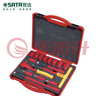 世达（SATA）16件10MM系列VDE绝缘套筒组套货号09268 SKU：QXS05389