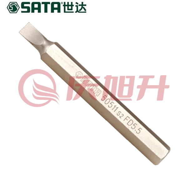 世达（SATA）5件套8MM系列70MM长一字旋具头  59515 SKU：QXS05093