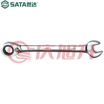 世达（SATA）46606 全抛光双向快扳13MM SKU：QXS07950