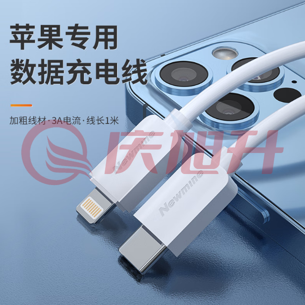 纽曼（Newmine）CP01苹果数据线iPhone14PD20W快充 USB-C/Type-C to Lightning充电线器车载适用苹果13/12/11手机 1米白 SKU：QXS09327