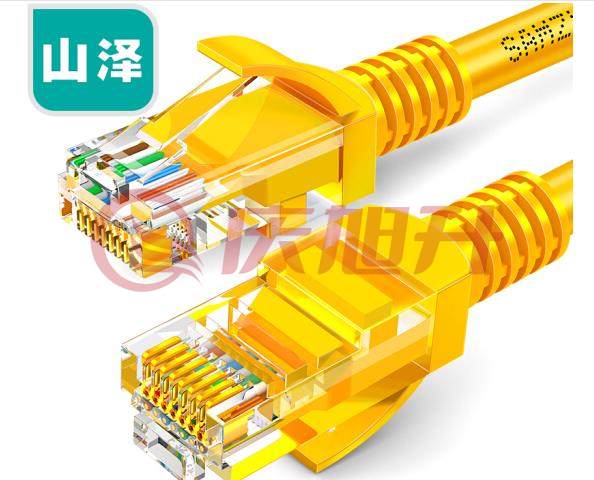 山泽(SAMZHE)YL-510 超五类网线 CAT5e类高速百兆网线 10米 黄色 SKU：QXS06222