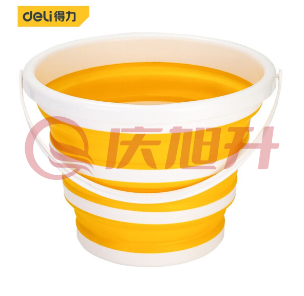 得力DL882010 可折叠洗车水桶10L SKU：QXS07313