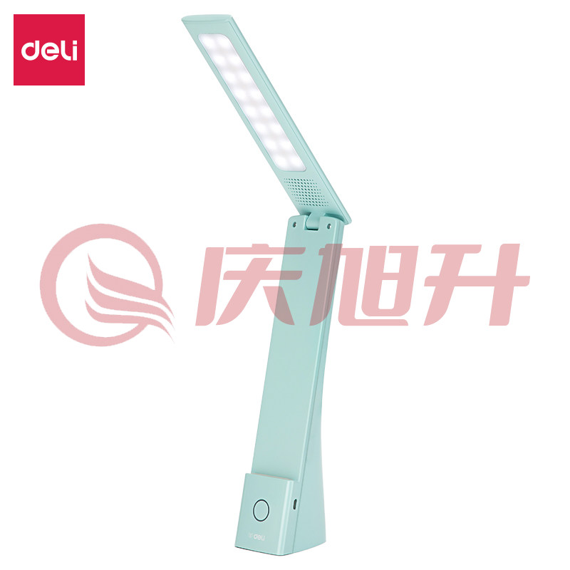 得力17855_LED折叠台灯_1200mAh(绿)(台) SKU：QXS07078