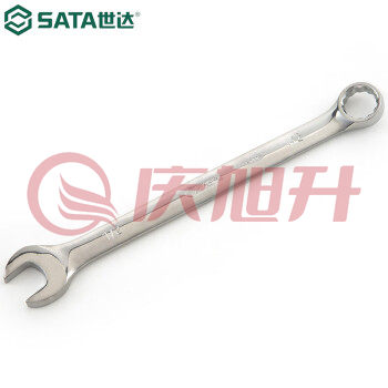 世达（SATA）40103 英制全抛光两用扳手 开口梅花呆扳手 3/8