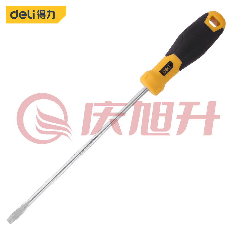 得力DL6362001 一字鱼雷柄螺丝批6x200mm SKU：QXS07379