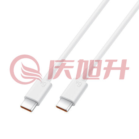 华为HUAWEI 6A数据线 cc801 USB Type-C转USB Type-C 线长1m/高品质线芯/持久耐用 白色 SKU：QXS06860