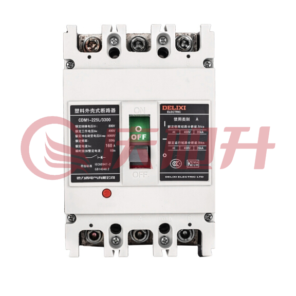 德力西电气 CDM1系列  塑料外壳式断路器CDM1-125L/3300 100A SKU：QXS06093