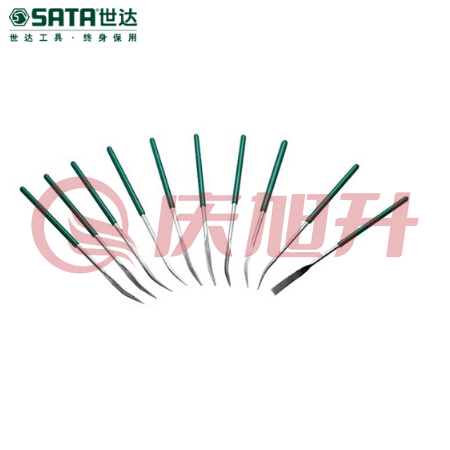 世达（SATA）03805 10件套金刚石异型什锦锉 3×140MM SKU：QXS08160