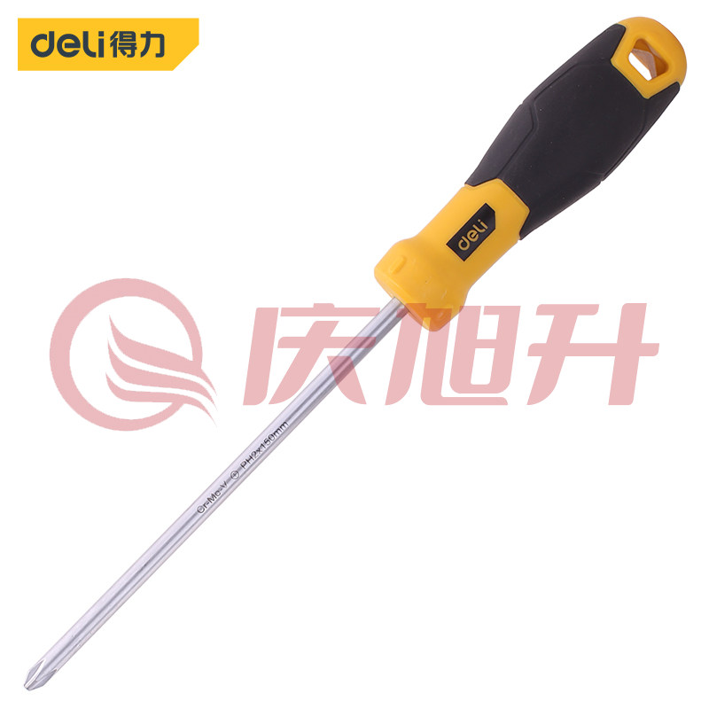 得力DL636150 十字鱼雷柄螺丝批PH2x150mm SKU：QXS07371