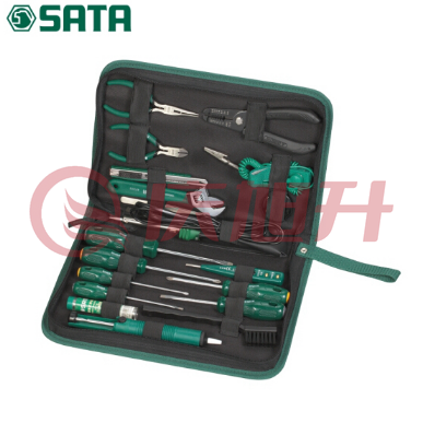 世达（SATA）03720 19件电子组套/ 防静电电工螺丝刀电烙铁组合套装 SKU：QXS08569